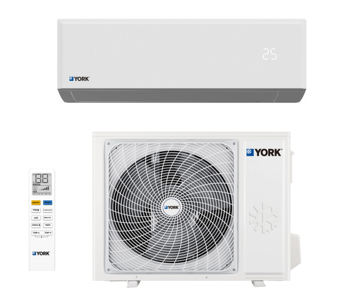 AIRE ACONDICIONADO YORK MINI SPLIT ON-OFF 12,000 BTU/HR R-32